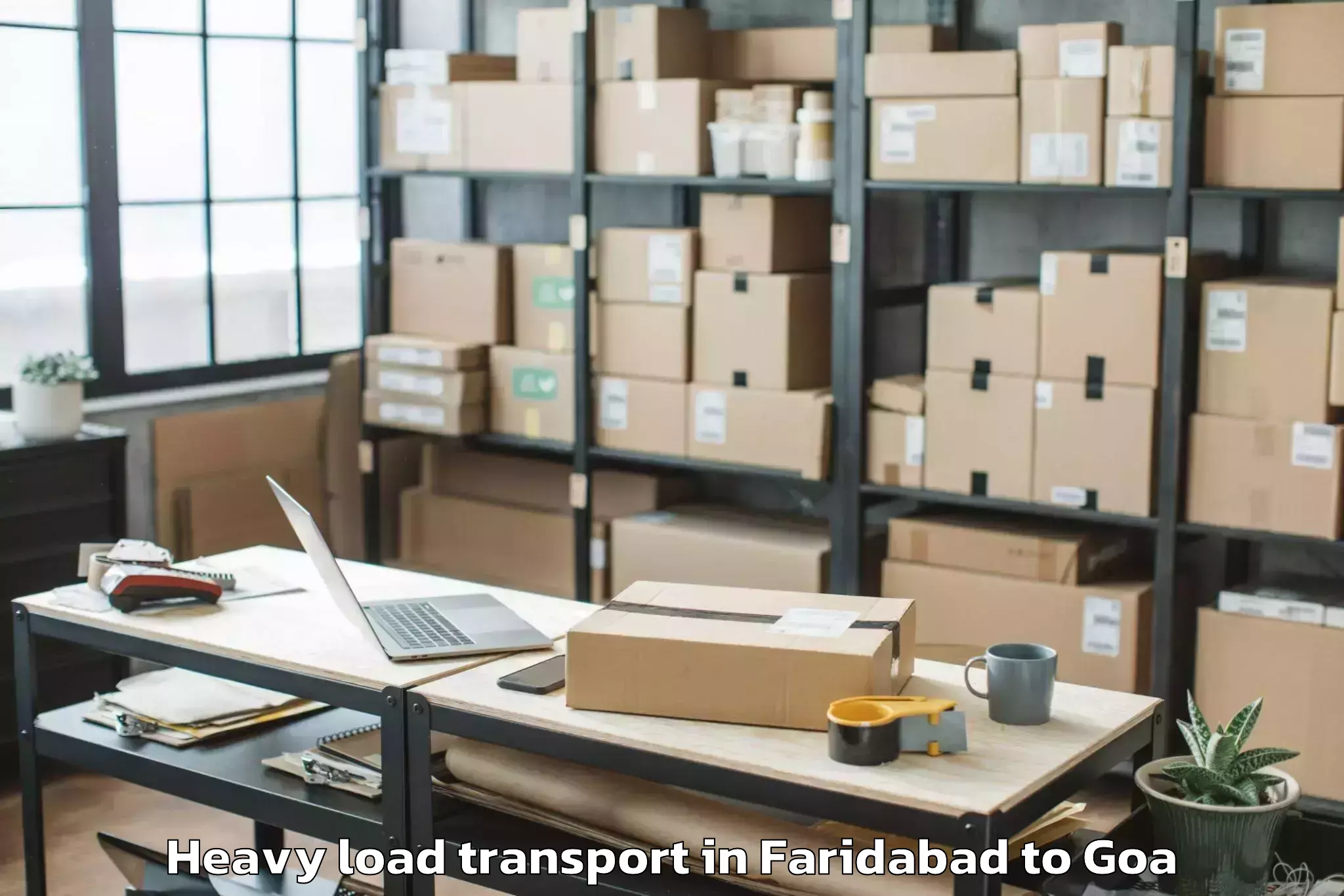 Easy Faridabad to Sanguem Heavy Load Transport Booking